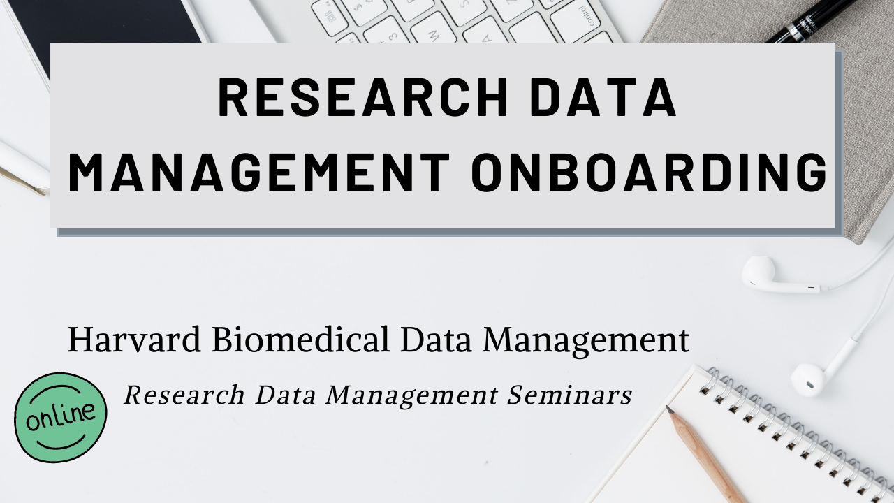 Research Data Management Onboarding Webinar