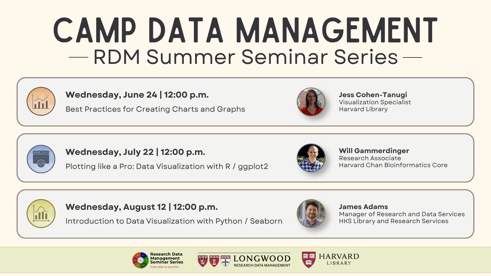 2026 RDM Summer Seminar Series hosted by Countway Library.