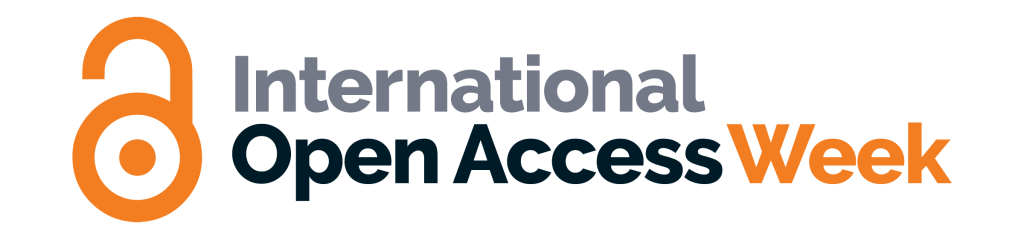 International Open Access Week logo with an open lock