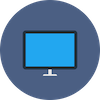 Desktop computer monitor icon